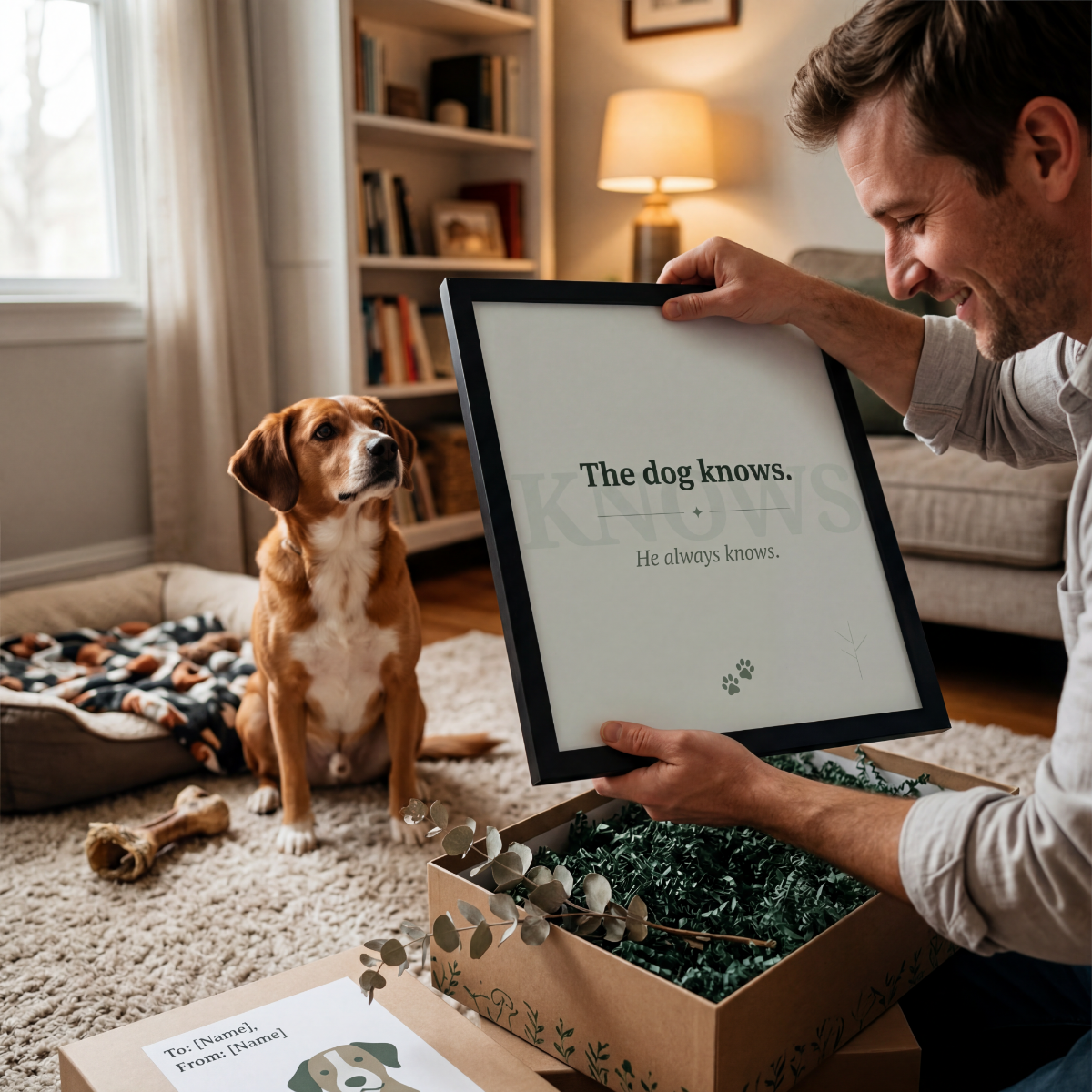 dog knows mock up3
