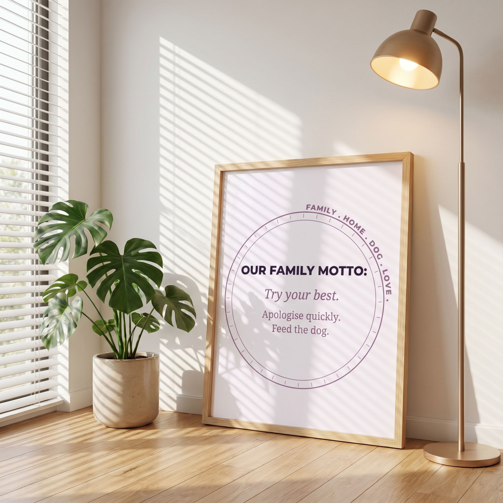 family motto mock up
